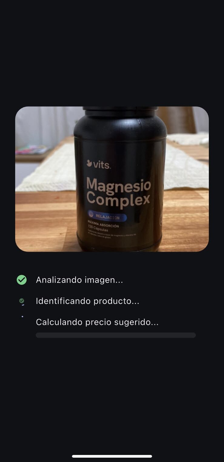 Escaneo de un producto con la cámara reconocido por IA